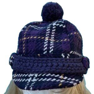 Hat Attack Sailor / Breton Cap with Pom Pom  -  Never Worn